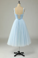 Load image into Gallery viewer, A Line Sweetheart Sky Blue Prom Party Dress
