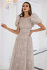 Load image into Gallery viewer, Champagne Lace Mother of the Bride Dress