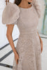 Load image into Gallery viewer, Champagne Lace Mother of the Bride Dress