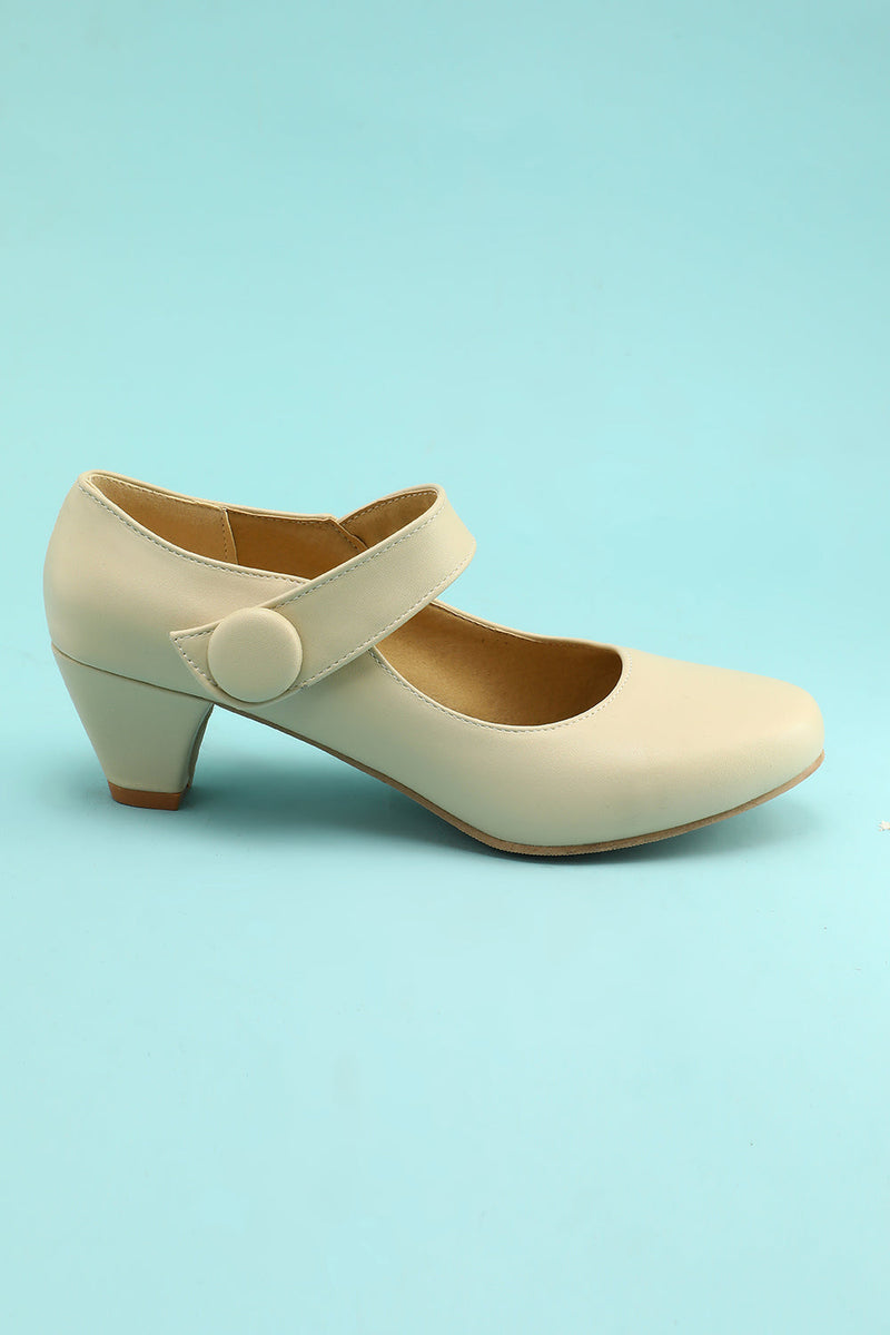 Load image into Gallery viewer, Creamy Ankle Straps Heels