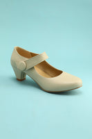 Load image into Gallery viewer, Creamy Ankle Straps Heels