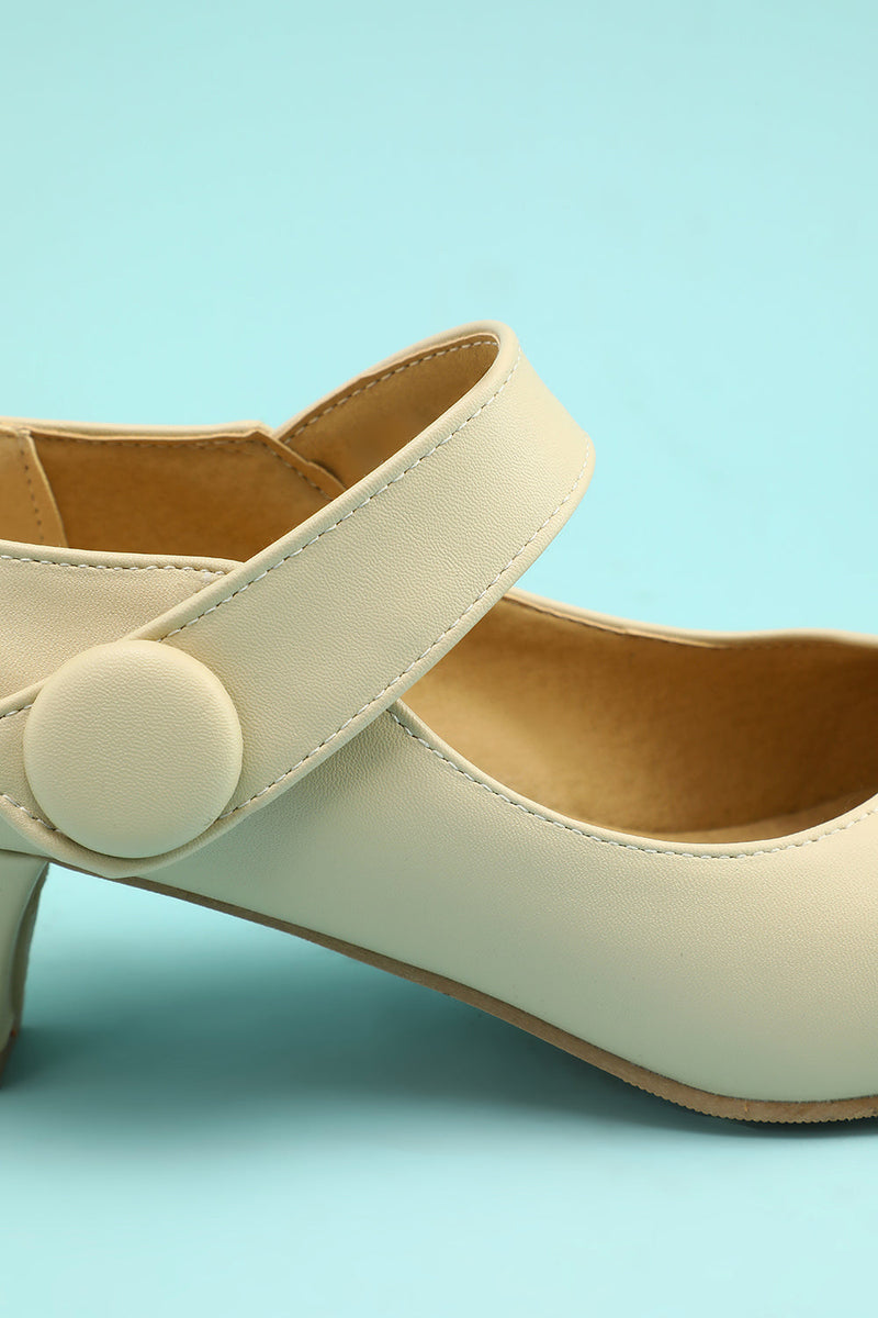 Load image into Gallery viewer, Creamy Ankle Straps Heels