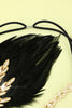 Load image into Gallery viewer, Black Beaded Feather Pearl 1920s Flapper Headband