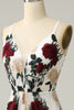 Load image into Gallery viewer, Mermaid Ivory Flower Printed Long Prom Dress