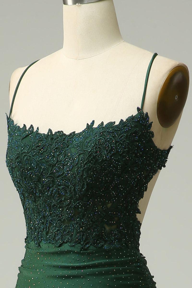 Load image into Gallery viewer, Mermaid Halter Royal Blue Long Prom Dress with Beading