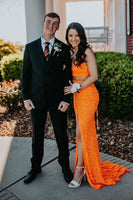 Load image into Gallery viewer, 3 Piece Notched Lapel Black Men Prom Wedding Suits