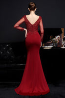 Load image into Gallery viewer, White Applique Mermaid Prom Dress