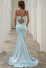 Load image into Gallery viewer, Mermaid V-neck Simple Prom Dress