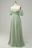 Load image into Gallery viewer, A Line Off the Shoulder Yellow Long Bridesmaid Dress