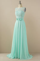 Load image into Gallery viewer, Applique Long Prom Dress