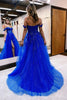 Load image into Gallery viewer, Sparkly Lilac Sequins Corset A-Line Long Prom Dress with Slit