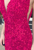 Load image into Gallery viewer, Blue Sequins Mermaid Prom Dress