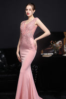 Load image into Gallery viewer, Blush Mermaid Prom Dress