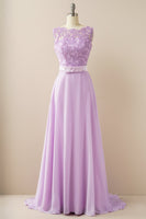 Load image into Gallery viewer, Applique Long Prom Dress