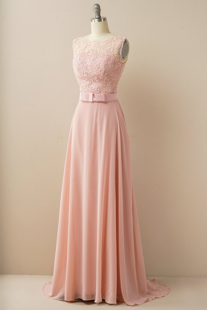 Load image into Gallery viewer, Applique Long Prom Dress