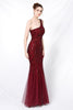 Load image into Gallery viewer, Mermaid One Shoulder Prom Dress with Appliques