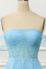 Load image into Gallery viewer, Pink Corset Off the Shoulder Long Prom Dress with Ruffles