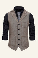 Load image into Gallery viewer, Peak Lapel Single Breasted Men&#39;s Suit Vest