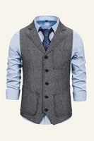 Load image into Gallery viewer, Peak Lapel Single Breasted Men&#39;s Suit Vest