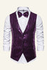 Load image into Gallery viewer, Sparkly Golden Lapel Sequins Men&#39;s Vest with Bow Tie