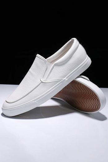 White Slip-on Light Weight Skate Shoes
