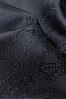 Load image into Gallery viewer, Men&#39;s Black Jacquard 2-Piece Peak Lapel Prom Suits