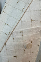 Load image into Gallery viewer, White Plaid Notched Lapel 2 Piece Men&#39;s Suits