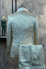 Load image into Gallery viewer, Glitter White Jacquard 2 Piece Men Suits with Belt