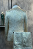 Load image into Gallery viewer, Glitter White Jacquard 2 Piece Men Suits with Belt