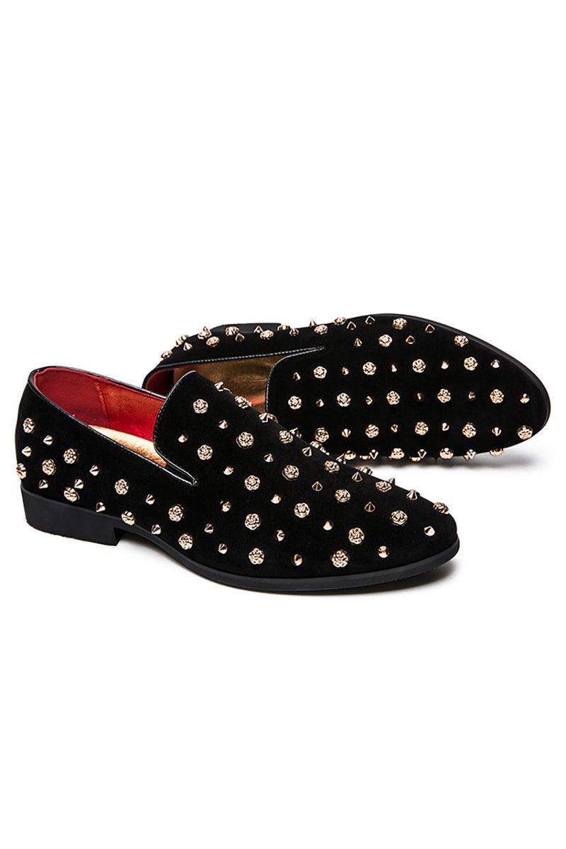 Load image into Gallery viewer, Men&#39;s Leather Casual Shoes With Studs