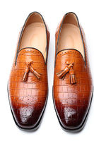 Load image into Gallery viewer, Black Slip-On Fringe Men&#39;s Party Shoes