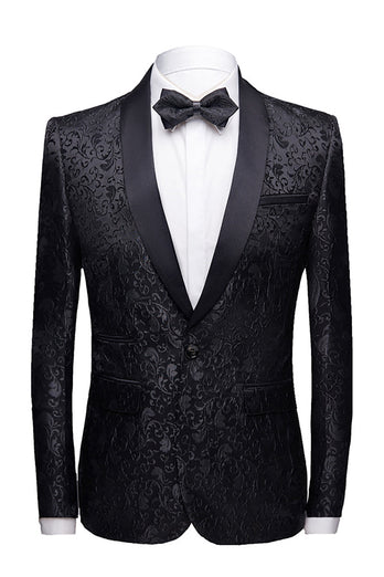 Red 2 Pieces Jacquard Men's Wedding Suits