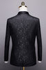 Load image into Gallery viewer, Red 2 Pieces Jacquard Men&#39;s Wedding Suits