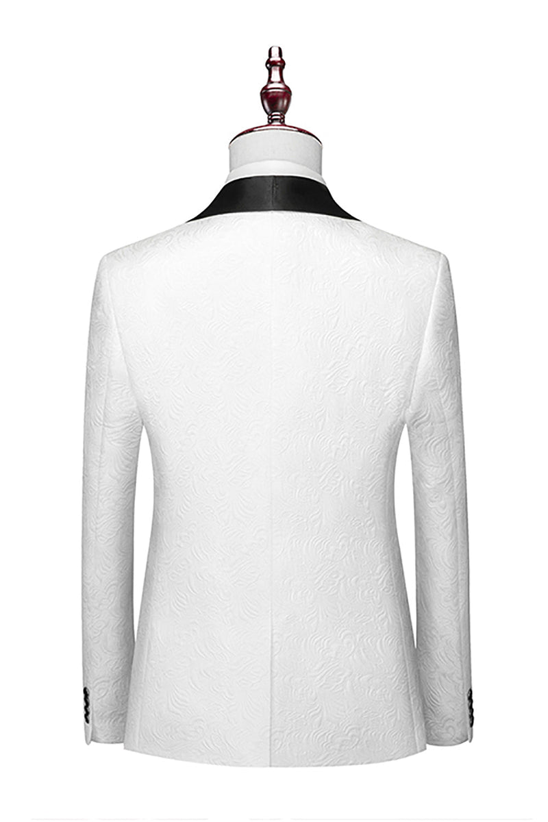 Load image into Gallery viewer, Shawl Lapel White 3 Piece Men&#39;s Suits
