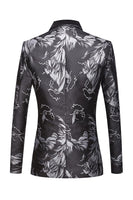 Load image into Gallery viewer, Grey Jacquard One-Piece Men&#39;s Suit