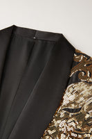 Load image into Gallery viewer, Golden Flower Shaped Sequins Men&#39;s Blazer