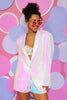 Load image into Gallery viewer, White Sequins One Button Women&#39;s Blazer