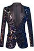 Load image into Gallery viewer, Sparkly Dark Blue Sequins Men&#39;s Blazer