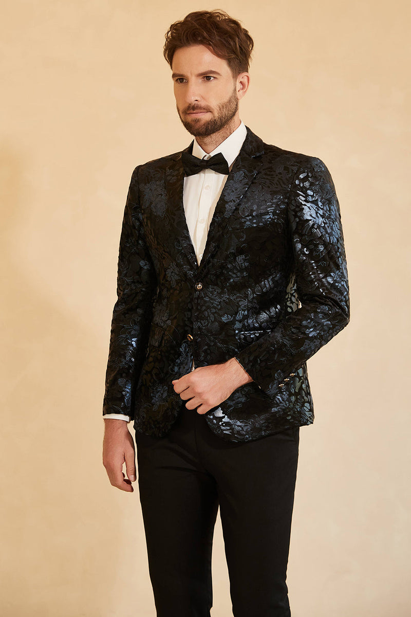 Load image into Gallery viewer, Single-Breasted Two-Button Printed Men&#39;s Blazer