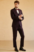 Load image into Gallery viewer, Notched Lapel Single Button Blazer for Men Wedding