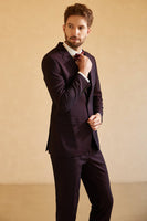 Load image into Gallery viewer, Notched Lapel Single Button Blazer for Men Wedding