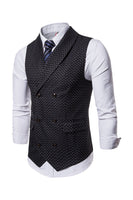 Load image into Gallery viewer, White Polka Dots Shawl Lapel Men's Suit Vest