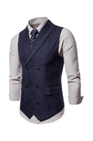 Load image into Gallery viewer, White Polka Dots Shawl Lapel Men's Suit Vest