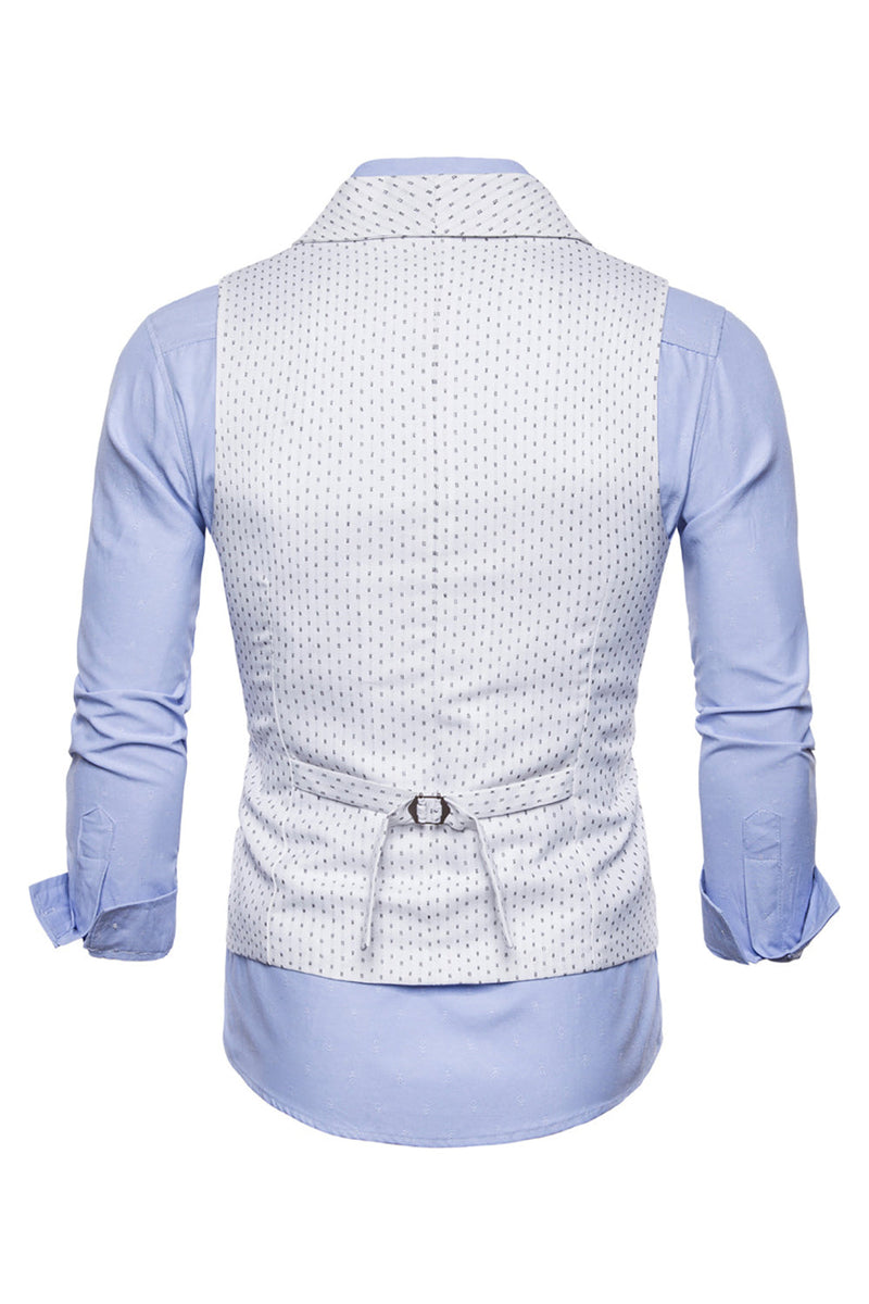 Load image into Gallery viewer, White Polka Dots Shawl Lapel Men's Suit Vest