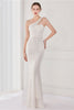 Load image into Gallery viewer, Colorful One Shoulder Sequined Mermaid Evening Dress