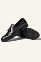 Load image into Gallery viewer, Men&#39;s Shallow Black Tassel Shoes