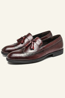 Load image into Gallery viewer, Men&#39;s Shallow Black Tassel Shoes