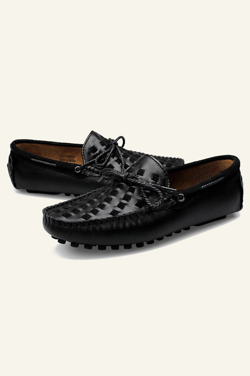 Load image into Gallery viewer, Black Slip-on Men&#39;s Casual Shoes