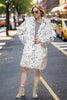 Load image into Gallery viewer, White Oversized Knee Length Faux Fur Shearling Coat