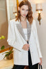 Load image into Gallery viewer, Sparkly White Oversized Longline Prom Blazer For Women
